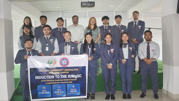 Induction Program of Student Council of ICFAI University Meghalaya, Shillong Campus