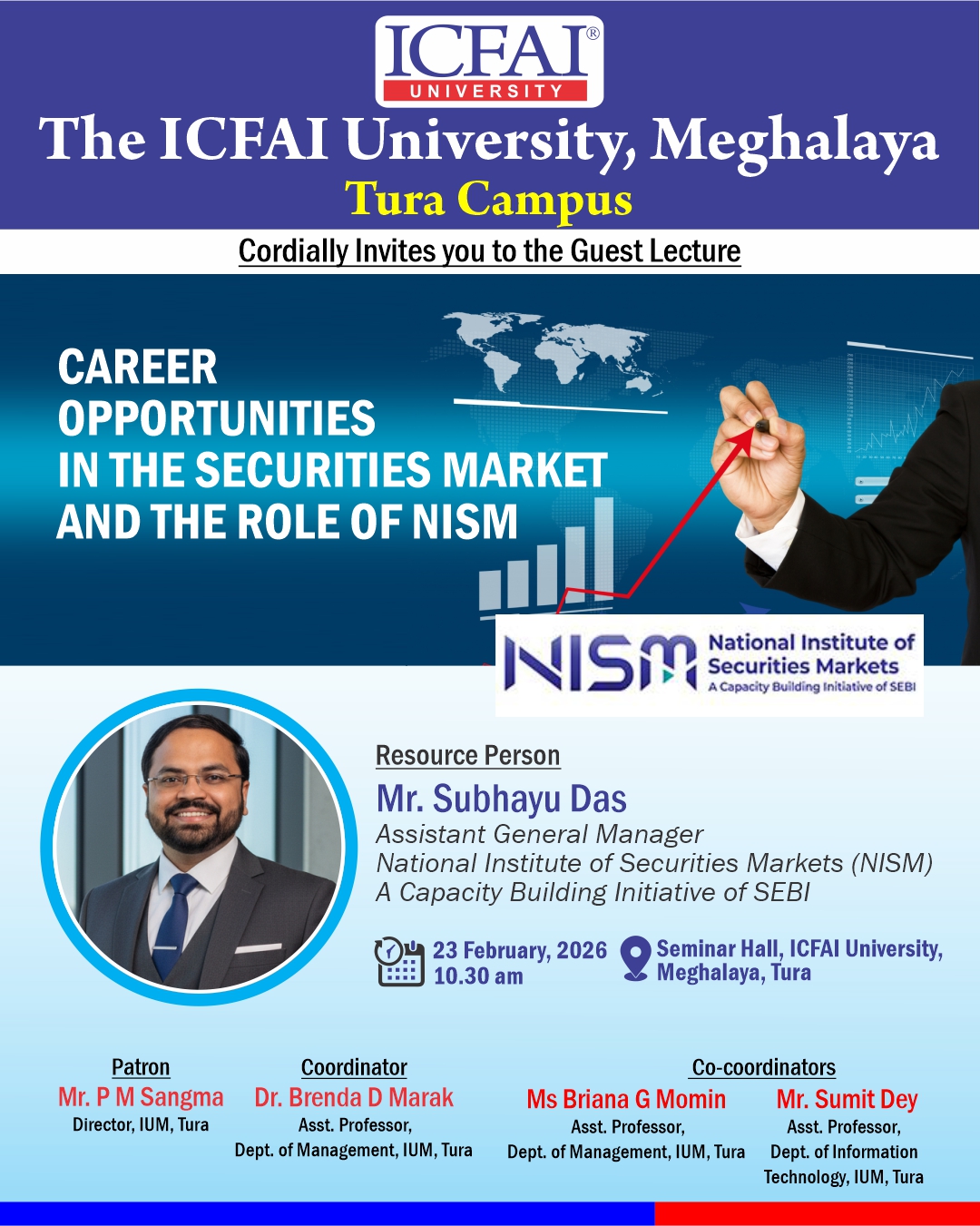 ICFAI organises expert talk on “career opportunities in security management and role of NISM” 